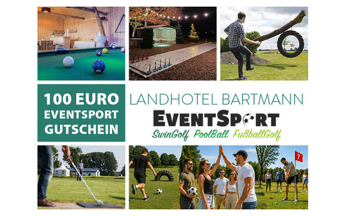 Eventsport-Gutschein in Höhe von 100 EUR
