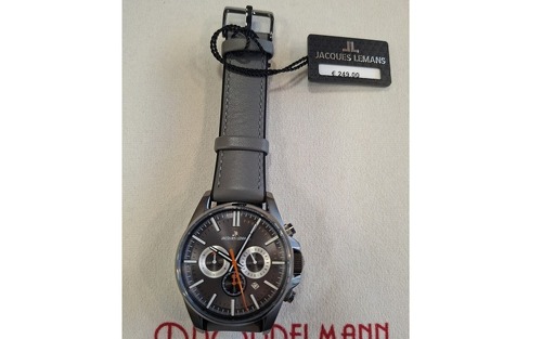 Jacoues Lemans Chronograph Lederband Uhr Herren